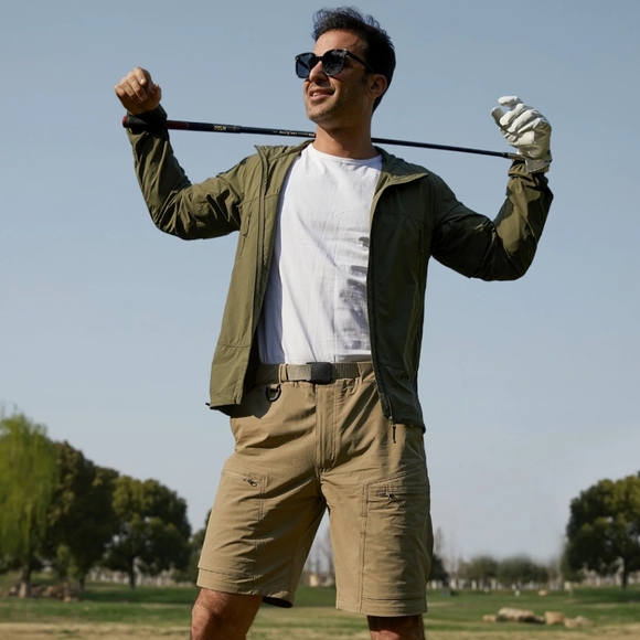 38W/10L Freekite Men's Tactical Cargo Shorts Tan/Brown Cargo Shorts 38W/10L - Picture 1 of 6